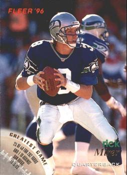 Rick Mirer Seattle Seahawks 1996 Fleer NFL #131